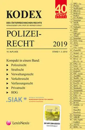 KODEX Polizeirecht 2019 | Buch | 978-3-7007-7295-8 | sack.de