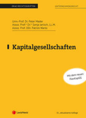 Janisch / Warto |  Kapitalgesellschaften (Skriptum) | Buch |  Sack Fachmedien