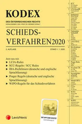 Doralt |  KODEX Schiedsverfahren 2020 | Buch |  Sack Fachmedien