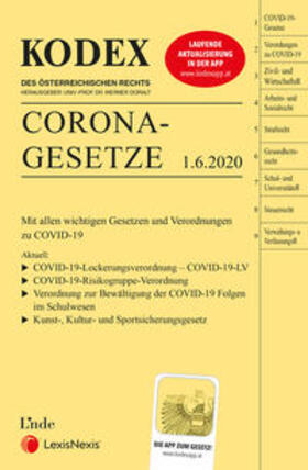 Doralt |  KODEX Corona-Gesetze | Buch |  Sack Fachmedien