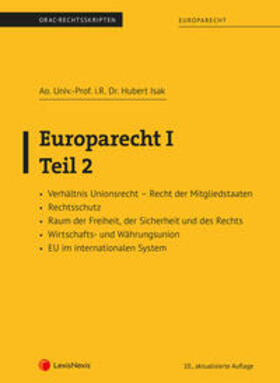 Isak |  Europarecht I – Teil 2 | Buch |  Sack Fachmedien