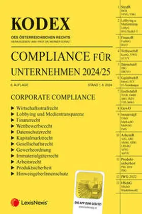 Doralt |  KODEX Compliance für Unternehmen 2024/25 - inkl. App | Buch |  Sack Fachmedien