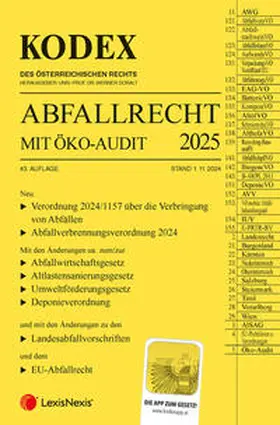 Doralt |  KODEX Abfallrecht und Öko-Audit 2025 - inkl. App | Buch |  Sack Fachmedien