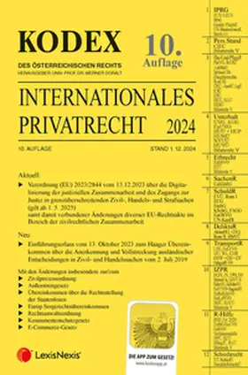 Doralt |  KODEX Internationales Privatrecht 2024 - inkl. App | Buch |  Sack Fachmedien