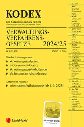 Doralt |  KODEX Verwaltungsverfahrensgesetze (AVG) 2024/25 - inkl. App | Buch |  Sack Fachmedien