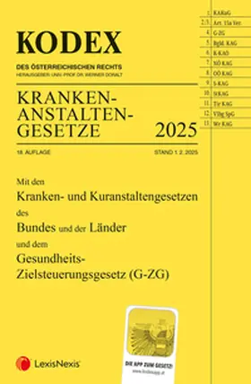  KODEX Krankenanstaltengesetze 2025 | Buch |  Sack Fachmedien