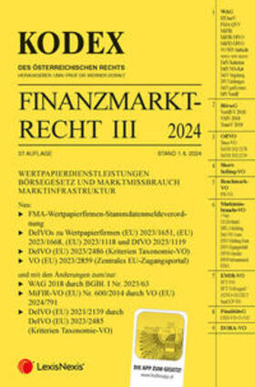 Doralt |  Kodex Finanzmarktrecht Band III 2024 | Buch |  Sack Fachmedien