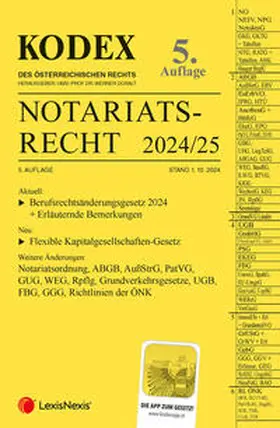 Doralt | KODEX Notariatsrecht 2024/25 - inkl. App | Buch | 978-3-7007-8646-7 | sack.de