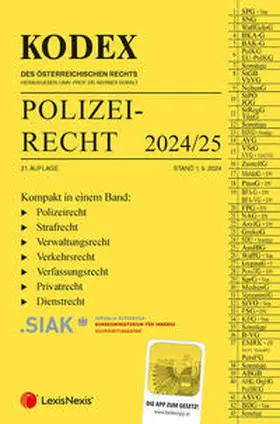  KODEX Polizeirecht 2024/25 - inkl. App | Buch |  Sack Fachmedien