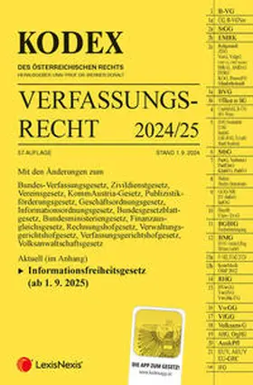 Doralt |  KODEX Verfassungsrecht 2024/25 - inkl. App | Buch |  Sack Fachmedien