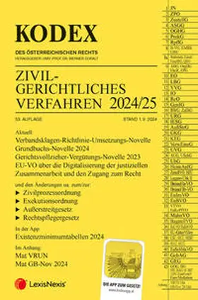 Doralt / Pesendorfer |  KODEX Zivilgerichtliches Verfahren 2024/25 - inkl. App | Buch |  Sack Fachmedien