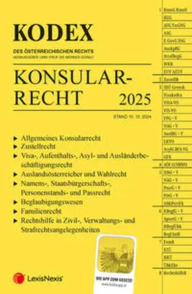 Doralt |  KODEX Konsularrecht - inkl. App | Buch |  Sack Fachmedien