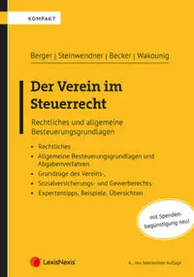 Becker / Berger / Steinwendner |  Der Verein im Steuerrecht | Buch |  Sack Fachmedien