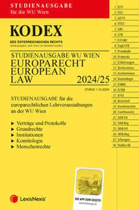 Doralt |  KODEX Europarecht / European Law für die WU Wien 2024/25 - inkl. App | Buch |  Sack Fachmedien