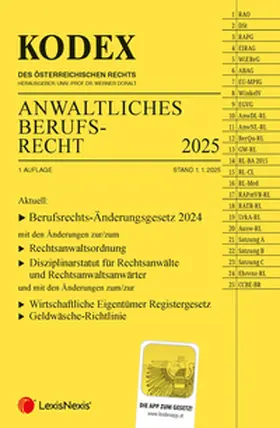 Doralt |  KODEX Anwaltliches Berufsrecht - inkl. App | Buch |  Sack Fachmedien