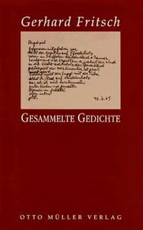 Fritsch / Urbach |  Gesammelte Gedichte | Buch |  Sack Fachmedien