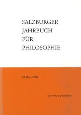 Köhler / Paus / Schmidinger |  Salzburger Jahrbuch für Philosophie | Buch |  Sack Fachmedien