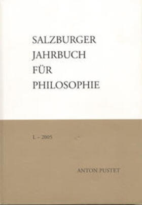 Köhler / Schmidinger / Sedmak |  Salzburger Jahrbuch für Philosophie | Buch |  Sack Fachmedien