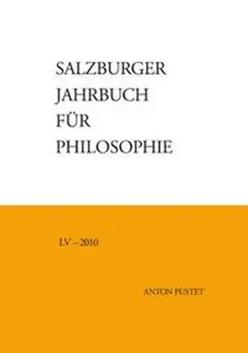 Schmidinger / Bauer / Darge |  Salzburger Jahrbuch für Philosophie | Buch |  Sack Fachmedien