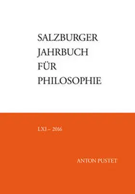 Bauer / Darge / Schmidinger |  Salzburger Jahrbuch für Philosophie | Buch |  Sack Fachmedien