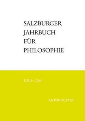 Bauer / Darge / Schmidinger |  Salzburger Jahrbuch für Philosophie | Buch |  Sack Fachmedien