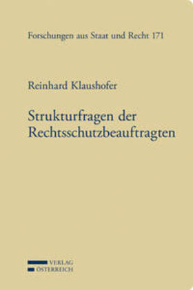 Raschauer / Klaushofer |  Klaushofer, R: Strukturfragen der Rechtsschutzbeauftragten | Buch |  Sack Fachmedien