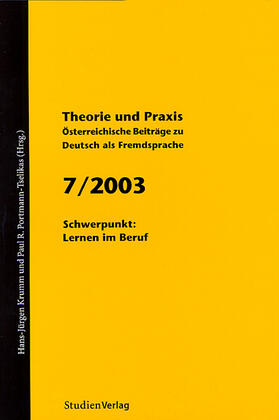 Krumm |  Theorie und Praxis - Österreichische Beiträge zu Deutsch als Fremdsprache 7, 2003 | Buch |  Sack Fachmedien