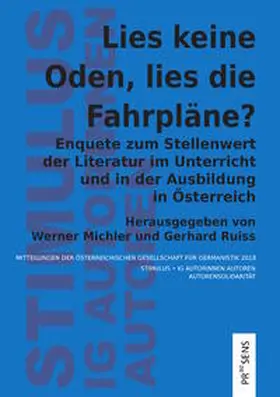 Michler / Ruiss |  Lies keine Oden, lies die Fahrpläne? | Buch |  Sack Fachmedien