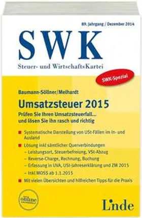 Baumann-Söllner / Melhardt | SWK-Spezial Umsatzsteuer 2015 | Buch | 978-3-7073-3177-6 | sack.de