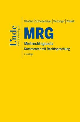 Nikodem / Schneiderbauer / Weinzinger |  MRG | Mietrechtsgesetz | Buch |  Sack Fachmedien