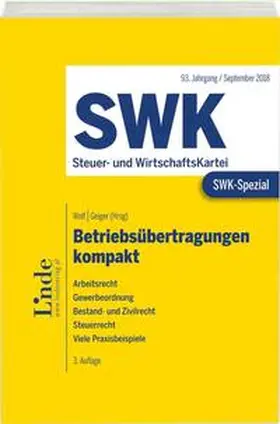 Rauch / Manauer / Wolf |  SWK-Spezial Betriebsübertragungen kompakt | Buch |  Sack Fachmedien