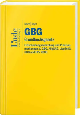 Bayer |  GBG I Grundbuchsgesetz | Buch |  Sack Fachmedien