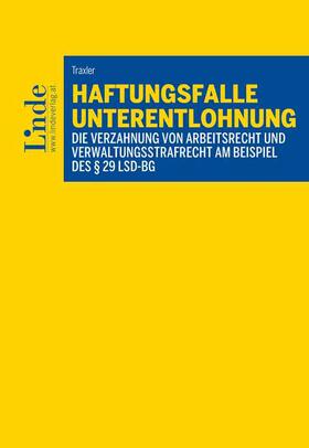 Traxler |  Haftungsfalle Unterentlohnung | Buch |  Sack Fachmedien