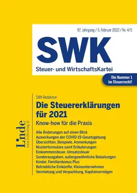  Die Steuererklärungen für 2021 | Buch |  Sack Fachmedien