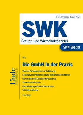 Fritz |  SWK-Spezial Die GmbH in der Praxis | Buch |  Sack Fachmedien