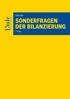 Rohatschek |  Sonderfragen der Bilanzierung | Buch |  Sack Fachmedien