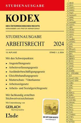 Doralt |  KODEX Studienausgabe Arbeitsrecht 2024 | Buch |  Sack Fachmedien