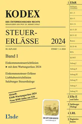 Schilcher / Doralt |  KODEX Steuer-Erlässe 2024, Band I | Buch |  Sack Fachmedien