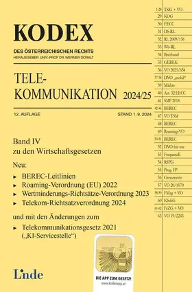 Feiel / Doralt |  KODEX Telekommunikation 2024/25 | Buch |  Sack Fachmedien