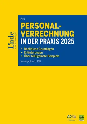 Prinz |  Personalverrechnung in der Praxis 2025 | Buch |  Sack Fachmedien