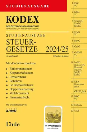 Bodis / Doralt |  KODEX Studienausgabe Steuergesetze 2024/25 | Buch |  Sack Fachmedien