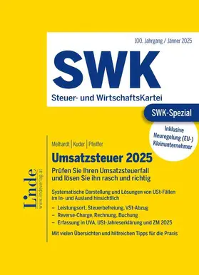 Melhardt / Kuder / Pfeiffer |  SWK-Spezial Umsatzsteuer 2025 | Buch |  Sack Fachmedien