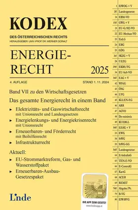 Šaric-Gruber / Šaric-Gruber / Doralt |  KODEX Energierecht 2025 | Buch |  Sack Fachmedien