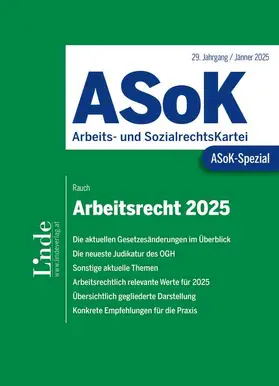 Rauch |  ASoK-Spezial Arbeitsrecht 2025 | Buch |  Sack Fachmedien