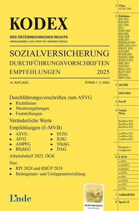 Baumann / Jakobs / Doralt |  KODEX Sozialversicherung 2025, Band III | Buch |  Sack Fachmedien