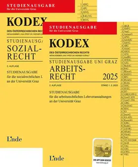 Doralt |  KODEX-Paket Studienausgabe Arbeits- und Sozialrecht Graz 2025 | Buch |  Sack Fachmedien