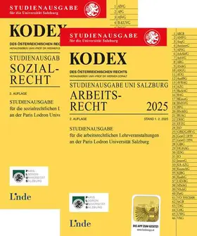 Doralt |  KODEX-Paket Studienausgabe Arbeits- und Sozialrecht Salzburg 2025 | Buch |  Sack Fachmedien