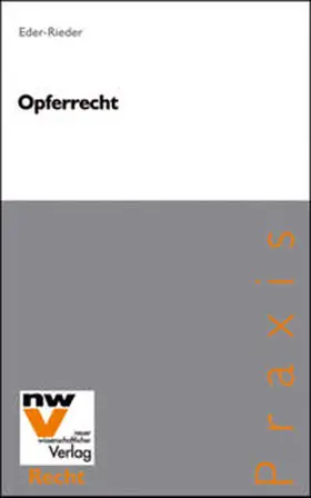 Eder-Rieder |  Opferrecht | Buch |  Sack Fachmedien