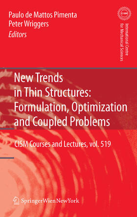 de Mattos Pimenta / Wriggers |  New Trends in Thin Structures: Formulation, Optimization and Coupled Problems | eBook | Sack Fachmedien
