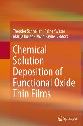 Schneller / Payne / Waser |  Chemical Solution Deposition of Functional Oxide Thin Films | Buch |  Sack Fachmedien